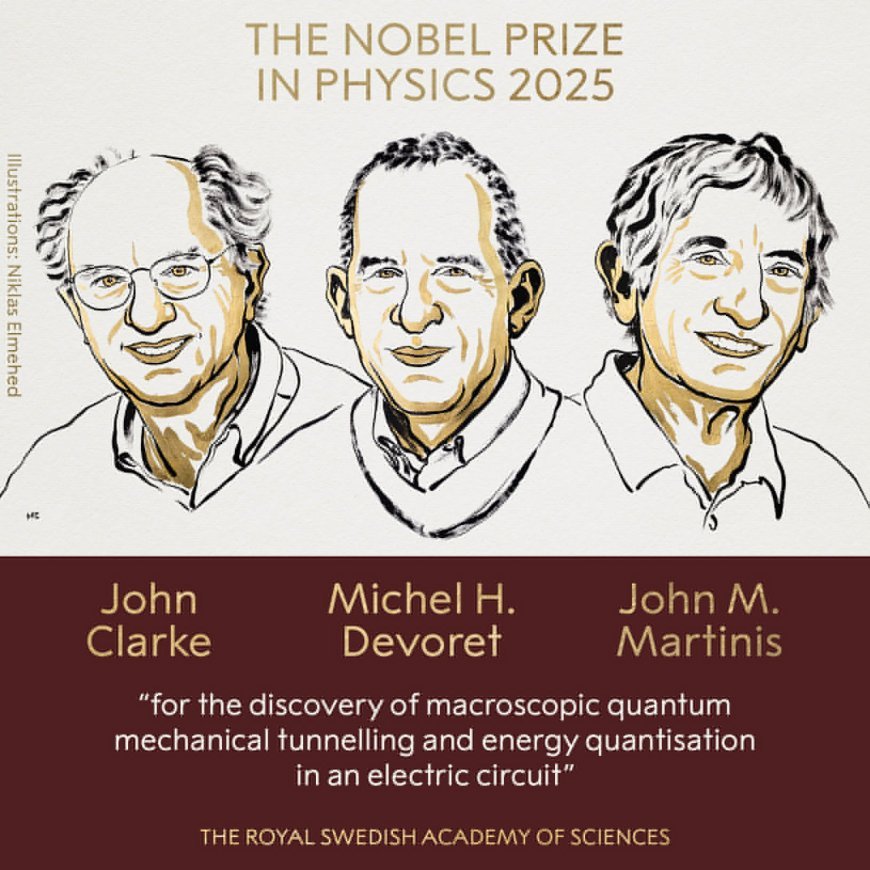 ๐ 2025 Nobel Prize in Physics: Honoring Quantum Pioneers John Clarke, Michel H. Devoret, and John M. Martinis